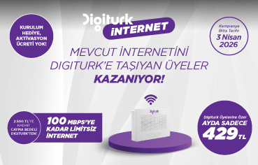Digiturk internet paketleri kampanyası
